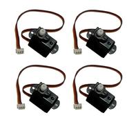 NexusDrive 3,7 V a 6 V GS-2502 Nano Servo 2G Scoro di sterzo con connettore JST Compatibile per Parti di Sostituzione del Motore aeronautico a Aereo aeronautico RC(4pcs)