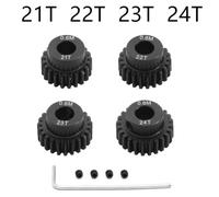 NexusDrive 4pcs 0,6 m 5 mm set di ingranaggi pignone 17t 18t 20t 21t 23t 24t 25t 26t 27t 28t ingranaggi del motore compatibili con 1 10 in RC Accessori di parti di aggiornamento(21T 22T 23T 24T)