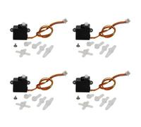 NexusDrive 4pcs 2G Digital Servo per Controllo dello sterzo della Telecamera Aeronautica RC Compatibile con Modelli RC Standard 3.7V 5V con Parti di Regolazione servocella JST(JST-1.25mm 5V)