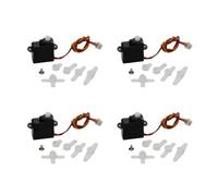 NexusDrive 4pcs 2G Digital Servo per Controllo dello sterzo della Telecamera Aeronautica RC Compatibile con Modelli RC Standard 3.7V 5V con Parti di Regolazione servocella JST(JST-1.25mm 3.7V)