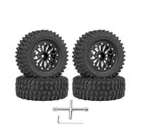 NexusDrive 4pcs da 65 mm mm da 1,3 Pollici Pneumatici per Cuscinetti a Sfera in Metallo compatibili con 1/18 1/24 in RC Crawler Cars SCX24 AX24 Parti di aggiornamento(D)