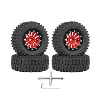 NexusDrive 4pcs da 65 mm mm da 1,3 Pollici Pneumatici per Cuscinetti a Sfera in Metallo compatibili con 1/18 1/24 in RC Crawler Cars SCX24 AX24 Parti di aggiornamento(B)