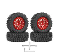 NexusDrive 4pcs da 65 mm mm da 1,3 Pollici Pneumatici per Cuscinetti a Sfera in Metallo compatibili con 1/18 1/24 in RC Crawler Cars SCX24 AX24 Parti di aggiornamento(A)