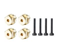 NexusDrive 4pcs Hub Hub Hub Adapter Brass Conversion Adattatore di conversione Compatibile con 1 a 18 parti di upgrade per auto Crawler RC Crawler Adatta ai modelli in stile jimny