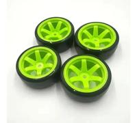 NexusDrive 4pcs in plastica Rigida Pneumatici RC Drift con Cerchi compatibili con Trxs I su Modelli di Auto da Strada 144001 124018 124019 A959-B(Green)