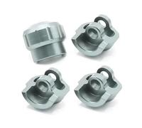 NexusDrive 4pcs Pagni di aggiornamento 'Ammortizzatore di Ammortizzatore in Alluminio Compatibili con 1/7 1/8 Accettari di Veicoli a Forma di Fit universali in 1/8(Gris Foncé)
