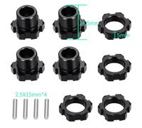 NexusDrive 4pcs Pins Adattatore HOUL HOUL esagonale in alluminio Compatibile con 1 su RC a 7 come Mojave 6S EXB e Modelli per reato 6S Aggiornamento di parti di sostituzione(For FELONY 6S)