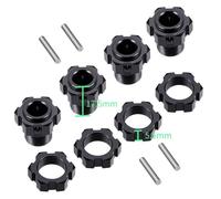 NexusDrive 4pcs Pins Adattatore HOUL HOUL esagonale in alluminio Compatibile con 1 su RC a 7 come Mojave 6S EXB e Modelli per reato 6S Aggiornamento di parti di sostituzione(For MOJAVE 6S EXB)