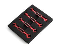 NexusDrive 4pcs set di chiavi universali 3 3.2 3.5 3.7 4 5 5,5 6 mm Tolliona a sfera di rimozione del giunto di rimozione del giunto compatibile con le barche dei droni di auto RC(1set red)