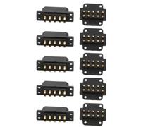 NexusDrive 5PAIRS VTOL Drone MX 10pin 6pin Connettori Femmine Maschile 5A Servo rapido Tappo di Rilascio rapido Compatibile con Aereo Modello Turbojet RC e Accessori per droni(5pairs MX10)