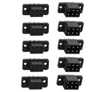 NexusDrive 5PAIRS VTOL Drone MX 10pin 6pin Connettori Femmine Maschile 5A Servo rapido Tappo di Rilascio rapido Compatibile con Aereo Modello Turbojet RC e Accessori per droni(5pairs MX6)