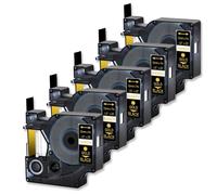 NexusDrive 5pk su nastro di etichetta nera compatibile con d1 45024 etichette a nastro standard da 12 mm per etichetta 100 350 stampanti etichette per la del mercato post -mercato