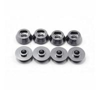 NexusDrive 8pcs C14 C24 B14 B24 B16 B36 mn Mn99s Set di guarnizioni per bulloni della rondella compatibile compatibile con parti di aggiornamento delle auto RC per vari modelli a 10(Grey)