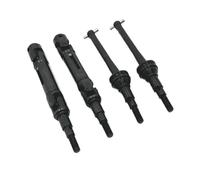 NexusDrive Albero di trasmissione in metallo da 4 pc per 1 14 in RC Compatibile con modelli 14209 14210 Parti di aggiornamento 'asse anteriore e posteriore(Black)