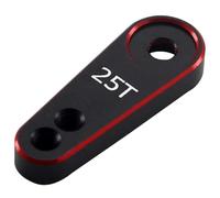 NexusDrive Braccio di sterzo servo in alluminio 25t compatibile con 1/10 1/8 RC Crawler e vari motori servi come Futaba Savox Emax(Red)