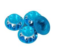 NexusDrive Coperchio del della ruota in alluminio da dado esagonale da dado esagonale per 1 a 8 RC Coperchio ruota anti -skid modello RC Compatibile con varie auto RC(Sky blue 4pcs)