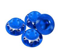 NexusDrive Coperchio del della ruota in alluminio da dado esagonale da dado esagonale per 1 a 8 RC Coperchio ruota anti -skid modello RC Compatibile con varie auto RC(Blue 4pcs)