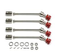 NexusDrive di addestramento di addestramento esteso in Acciaio 8996x 4 Parti di aggiornamento in Metallo compatibili con 1 a 10 Auto in Binario RC Come 89086 e Modelli Simili(Silver Red)