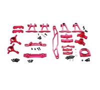 NexusDrive di ricambi di aggiornamento per sterzo a Sospensione per Auto in 1/10 Accessorio di Modifica in Metallo in Metallo Compatibile con Telaio TT02 TT-02(Red)