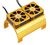 NexusDrive Freve di Raffreddamento Compatibile con turisti in Metallo 4985 1717 Dissila di Calore del Motore per 1/5 TRXS 6S 8S KRABOURC AUPGRAD Auto(Yellow)