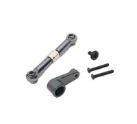 NexusDrive Leva del cambio di sterzo per auto RC e servo braccio compatibili con 144010 144001 144002 124017 124016 124018 124019 Modelli di sostituzione di aggiornamento metallico(Dark Grey)