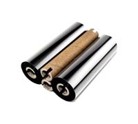 NexusDrive Nastro in cera a trasferimento termico 110 X 74 Codice a barre a cera migliorata con resina Nastro nero Inchiostro con nucleo da 1/2 pollice esterno compatibile con stampanti