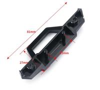 NexusDrive Paramper anteriore in metallo e paraurti posteriore con luci a compatibili con 1/24 RC SCX24 AXI00002 Parti di aggiornamento del crawler per latch fittizio(Front Bumper)