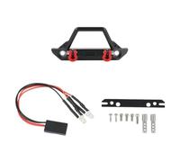 NexusDrive SCX24 RC Crawler Auto Metal Front Bumper con luci a Aggiornamento della parte compatibile con 1 fulmine a 24 e modelli simili(B)