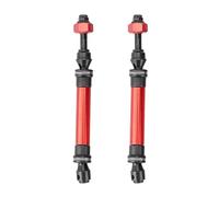 NexusDrive Set di Alberi di addestramento in Metallo di 4 Pezzi compatibili con 1 a 10 Parti di aggiornamento di Auto RC per VXL 4x4 4WD Modelli(Red F)