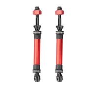 NexusDrive Set di Alberi di addestramento in Metallo di 4 Pezzi compatibili con 1 a 10 Parti di aggiornamento di Auto RC per VXL 4x4 4WD Modelli(Red R)