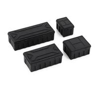 NexusDrive Set di scatole di stoccaggio di plastica da 4 pc per 1 10 Modelli di Crawler RC in compatibili con 90046 Trx6 Gen8 e Simili Veicoli Fuori Strada(Black)