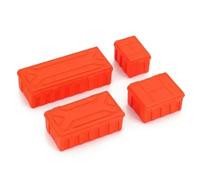 NexusDrive Set di scatole di stoccaggio di plastica da 4 pc per 1 10 Modelli di Crawler RC in compatibili con 90046 Trx6 Gen8 e Simili Veicoli Fuori Strada(Orange)