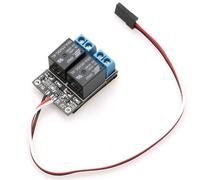 NexusDrive Switch elettronico del modulo di relè PWM a 2 canali per Il controllore di Controllo del Telecomando a Aereo RC Compatibile con la Maggior Parte dei Modelli RC(1pcs)