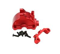 NexusDrive TT02 TT-02 1/10 RC Car Gear Box Shell Differential Case Metal Housing Upgrade Part Compatible With Various RC Models(Red)