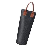 Nexusectar Borsa singola per vino, 32,5 x 10,5 x 10,5 cm, in feltro, resistente, portatile, termica, portatile, riutilizzabile, per feste, picnic, matrimoni, trasporto di bottiglie, elegante borsa