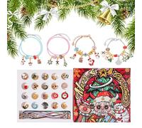 Nexusectar Conto alla rovescia per le vacanze, kit per la creazione di braccialetti per 24 giorni, divertente calendario delle attività, per ragazze, adolescenti, donne, mogli, feste, celebrazioni