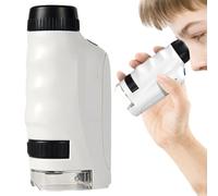 Nexusectar Microscopio portatile per bambini - Microscopio prescolare, per principianti per bambini,Giocattolo scientifico e STEM, Kit di scienze educative, per dagli 8