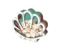 Nexusectar Scatola Da Collezione Di - Box Di Stoccaggio Decorativo Per Collezioni Di - Box In Legno Portatile Chiaro Decorativo Per Soggiorno Per Bambini Escursioni Da Bagno