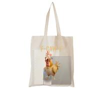 Nexusectar Tote Bag In Tela - Borsetta A Mano Divertente Con Gallina | Borsa Per La Spesa | Per Viaggio Spiaggia Lavoro Dormitorio Universitario Palestra Shopping Alimentari Infermiera Donne Uomini