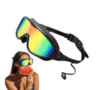 Nexusectar Wide View Swim Goggles - Occhiali Da Nuoto Regolabili, Occhiali Da Bagno Femminile | Ocgle Da Bagnoo Di Protezione UV Anti-Fog, Visualizza A 180 Gradi Occhialii Da Bagno Per Prevenire