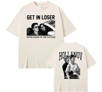 Nexuso Get in Loser We're Going To The Cottage Maglietta Ilya Rozanov Shane Hollander Heated Rivalry T-Shirt Top Unisex in Puro Cotone-Khaki||m