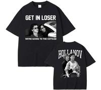 Nexuso Get in Loser We're Going To The Cottage Maglietta Ilya Rozanov Shane Hollander Heated Rivalry T-Shirt Top Unisex in Puro Cotone-Black||XX_l