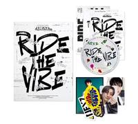 NEXZ - Korea 1st Single Album [Ride the Vibe] (Standard ver. - Ride Ver.) Out Box + Pamphlet + Club Poster + CD-R + Photobook + Postcard + Photocards + Sticker Pack + 4 Extra Photocards