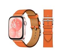 NEYENS Loop retrò per Huawei Watch Fit 3 cinghia italiano cinghia in pelle in pelle cinghia di ricambio rapido Cintura di orologi Correa per Huawei Fit 3 Fit 2 Watch Band(Orange 22,Fit 3)