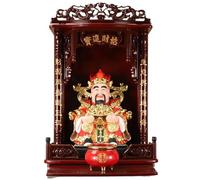 NEYTIIR Altare Del Santuario A Parete, Ceneri For Animali Domestici, Tavolo For Pooja, Guan Gong, Statua Del Buddha Guanyin, Tavolo For Offerte, Mensola Del Buddha, Supporto(14 inches)