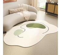 NEYTIIR Area Geometrica Moderna Tappeto Imitazione Cashmere Area Tappeto Forma Irregolare Home Decor Area Soggiorno Tappeto For Camera Da Letto Sala Da Pranzo Balcone(B,80 * 200cm)
