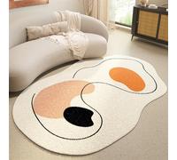 NEYTIIR Area Geometrica Moderna Tappeto Imitazione Cashmere Area Tappeto Forma Irregolare Home Decor Area Soggiorno Tappeto For Camera Da Letto Sala Da Pranzo Balcone(E,100 * 160cm)