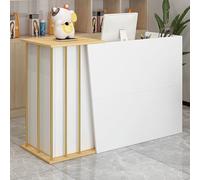 NEYTIIR Banco Reception Bancone Cassa Per Negozio Con Chiudibile Cassetti, Banco Della Reception Semplice Moderno Supermercato,Bancone Negozio Per Ufficio(A,120CM)
