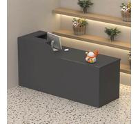 NEYTIIR Banco Reception Compatto Bancone For Ricevimenti Con Cassetto Portaoggetti Finitura Laccata Lucida Foro Di Accesso Ai Cavi Nel Vassoio For Tastiera Del Desktop(E,360x60x100CM)