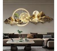 NEYTIIR Lampada Da Parete Con Paesaggio Di Alberi D'acqua Di Montagna - Splendida Scultura Da Parete Con Luce Per Ingresso, Corridoio, Soggiorno, Sala Da Pranzo(B Style,120 * 40cm)